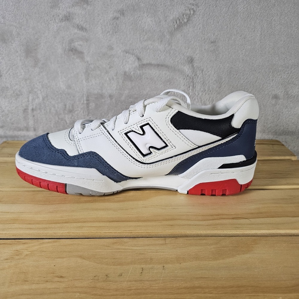 New Balance GSB550CN Boys Sz 5.5Y/Women Sz 7 White Blue Red USA Athletic Casual - Picture 6 of 8